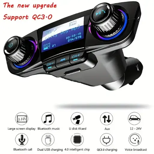 Car FM Transmitter MP3 Player Adapter Charger Handsfree